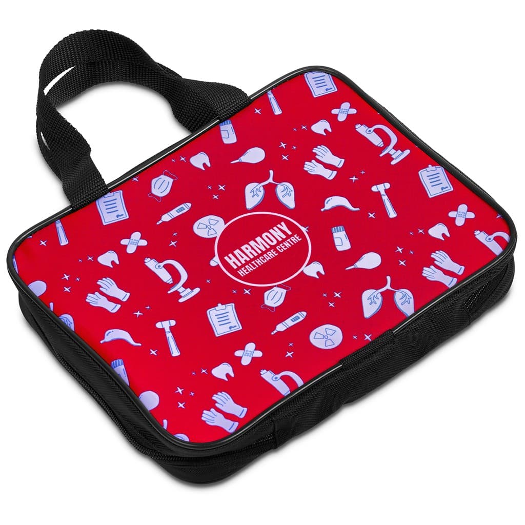 Pre-Printed Sample Hoppla Hero Polyester First Aid Carry Bag