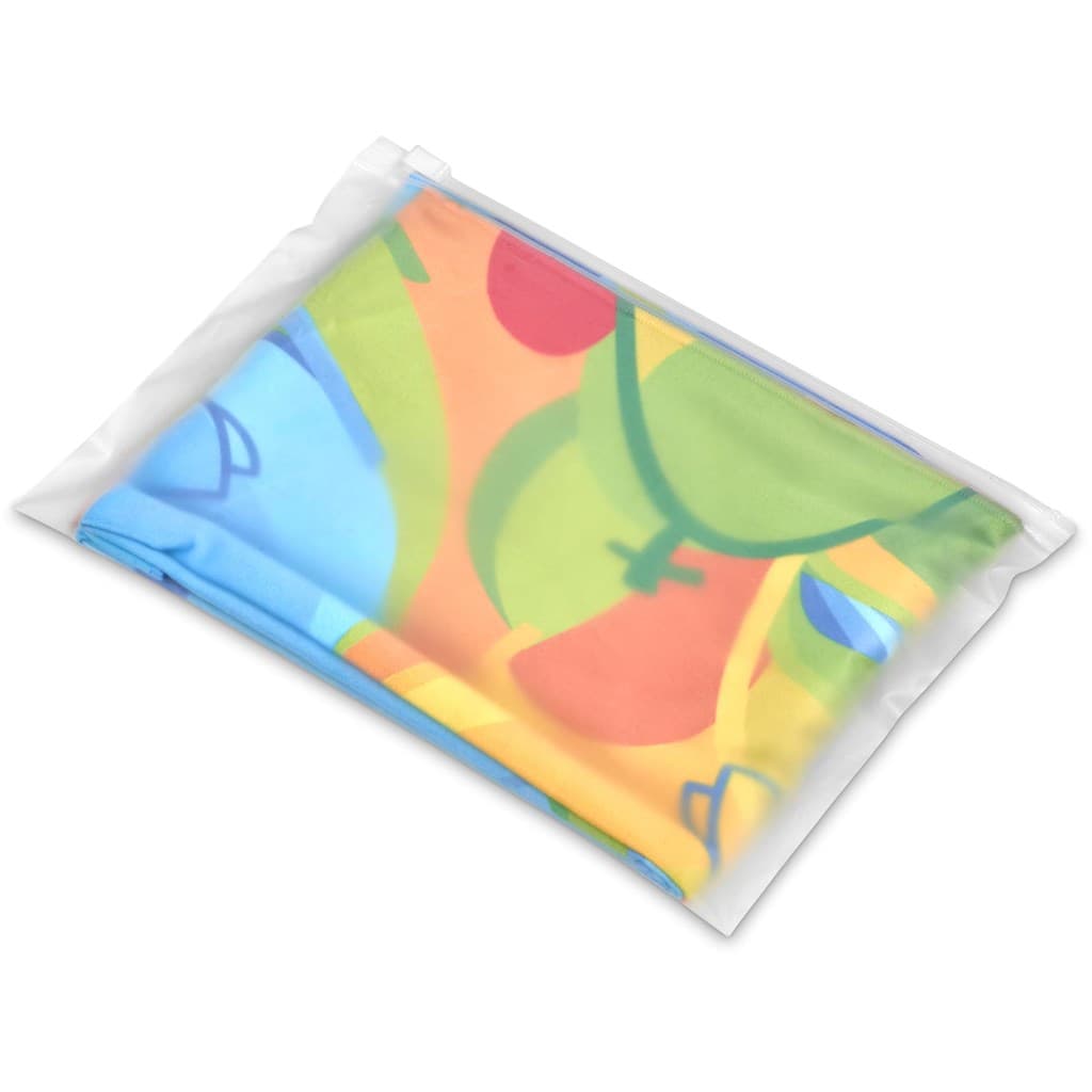 Pre-Printed Sample Hoppla Relay Sports Towel - Double-Sided Branding