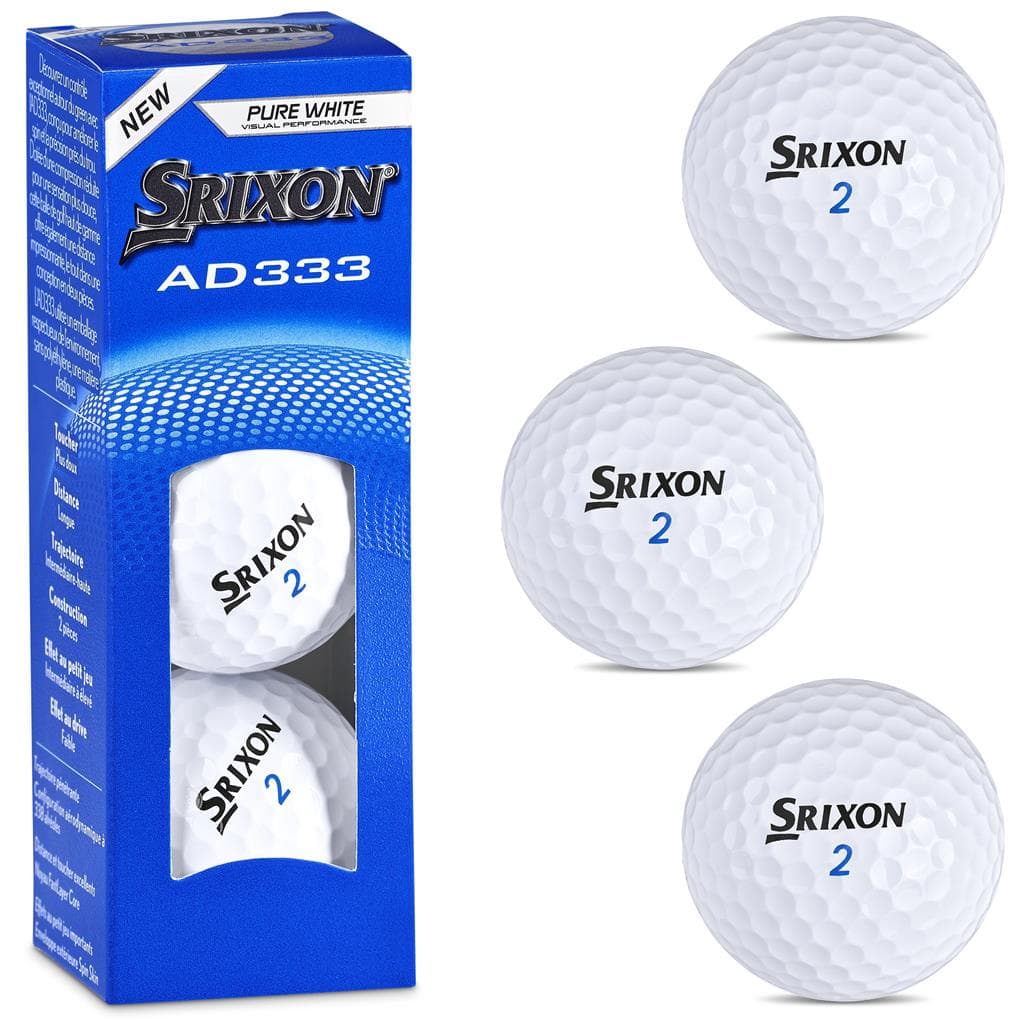 Srixon AD333 Golf Balls (Sleeve of 3)