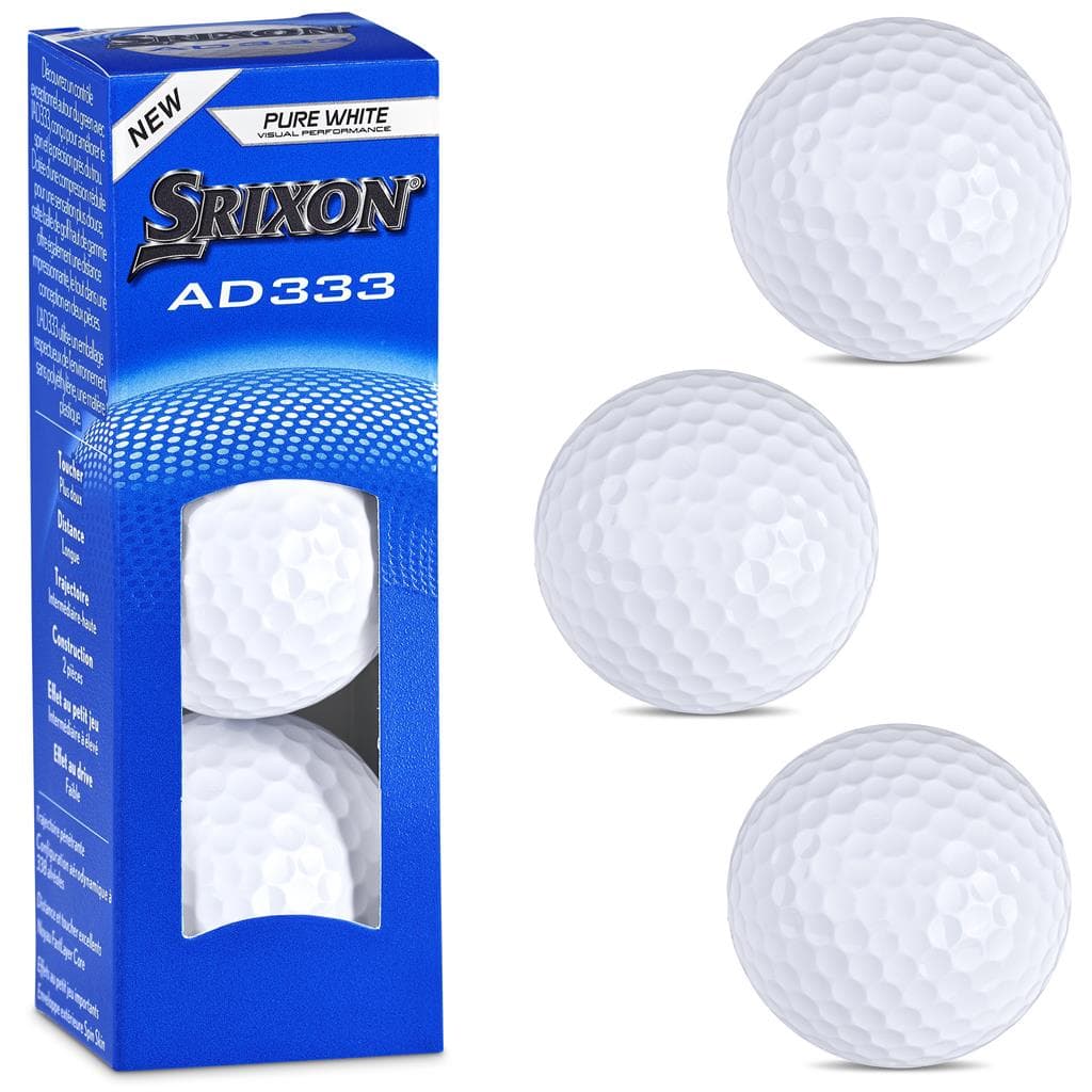 Srixon AD333 Golf Balls (Sleeve of 3)
