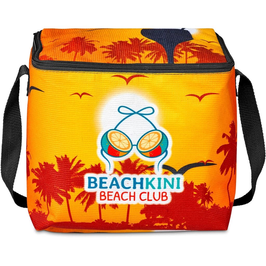 Pre-Production Sample Hoppla Quebec Recycled PET Stitch-Bond 12 Can Cooler