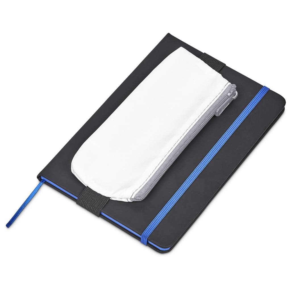 Pre-Production Sample Hoppla Lagoon Polyester Pencil Case To Fit Over An A5 Notebook