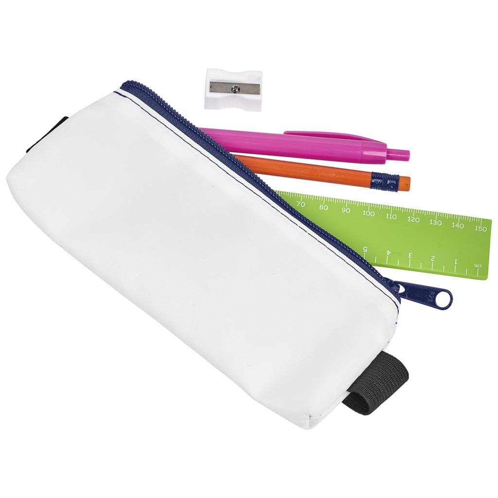 Pre-Production Sample Hoppla Lagoon Polyester Pencil Case To Fit Over An A5 Notebook