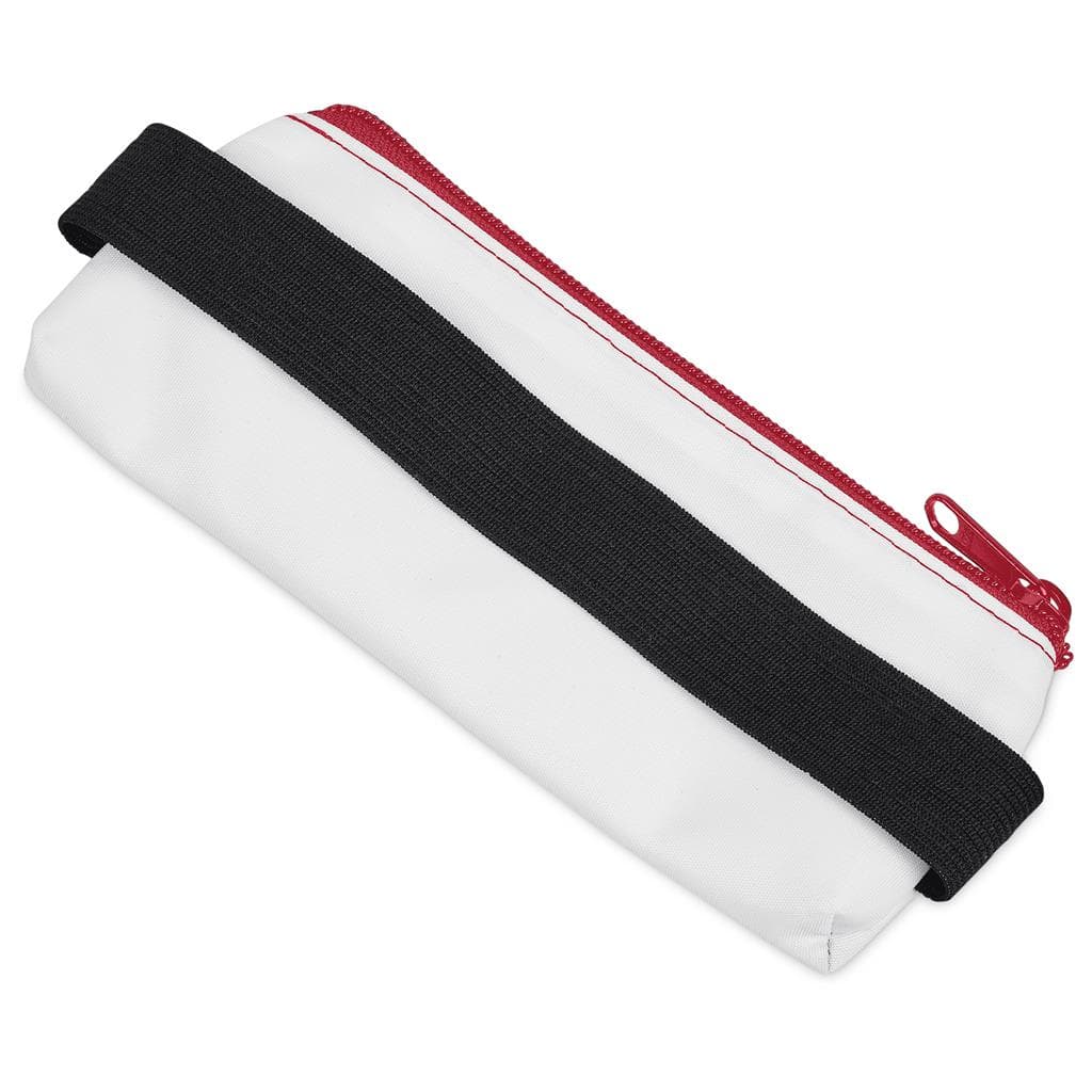 Pre-Production Sample Hoppla Lagoon Polyester Pencil Case To Fit Over An A5 Notebook