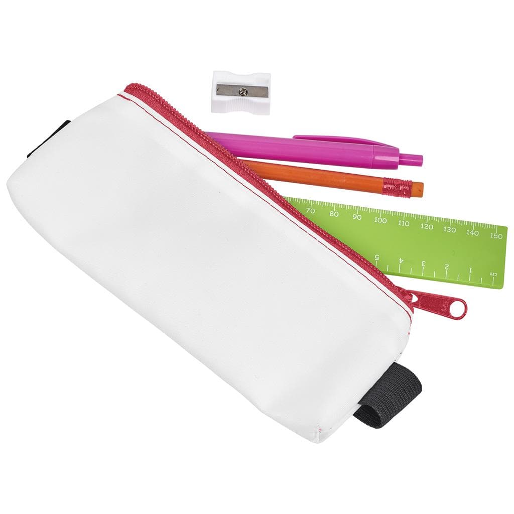 Pre-Production Sample Hoppla Lagoon Polyester Pencil Case To Fit Over An A5 Notebook