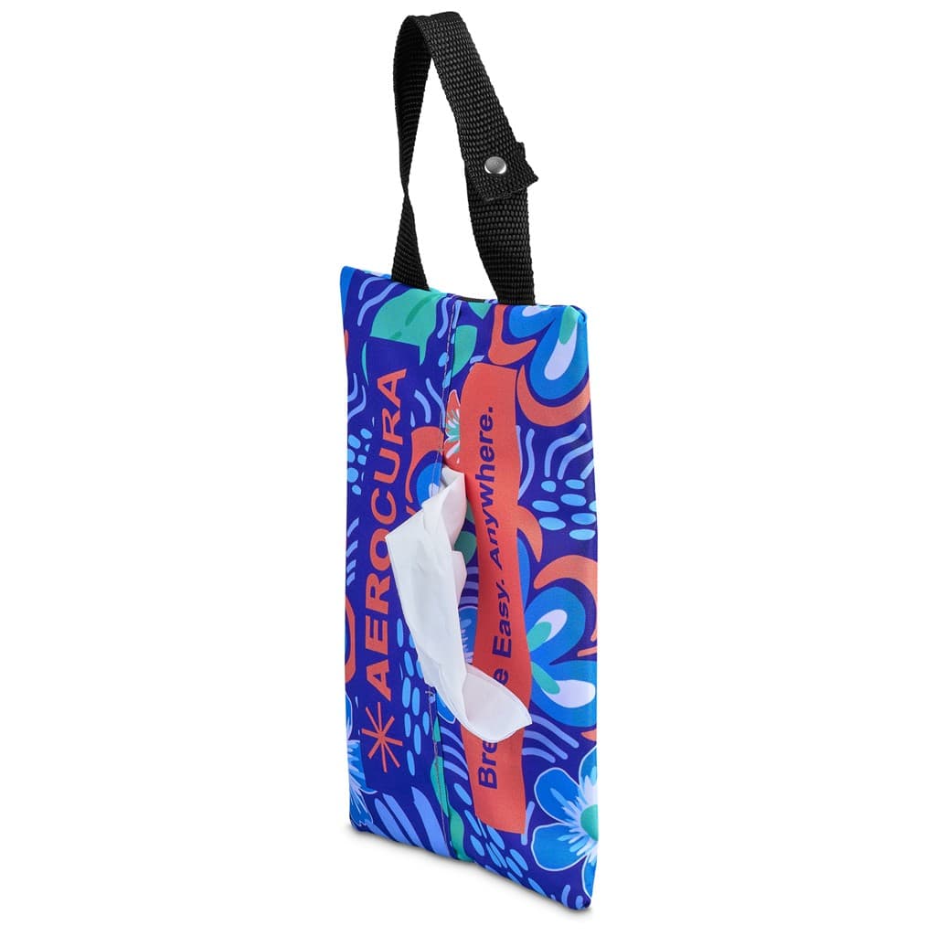 Pre-Production Sample Hoppla Hanki Polyester Travel Tissue Pouch