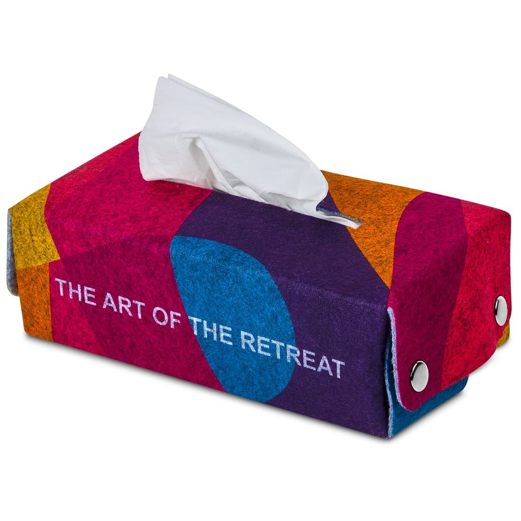 Pre-Production Sample Hoppla Revive RPET Felt Tissue Box Cover