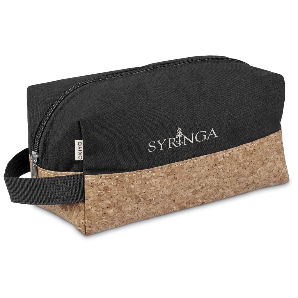 Okiyo Koruku Cork & Cotton Toiletry Bag