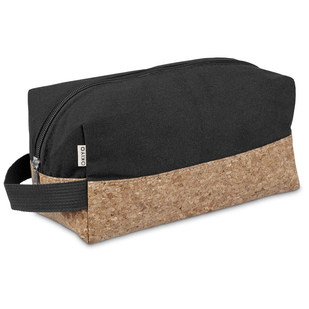 Okiyo Koruku Cork & Cotton Toiletry Bag