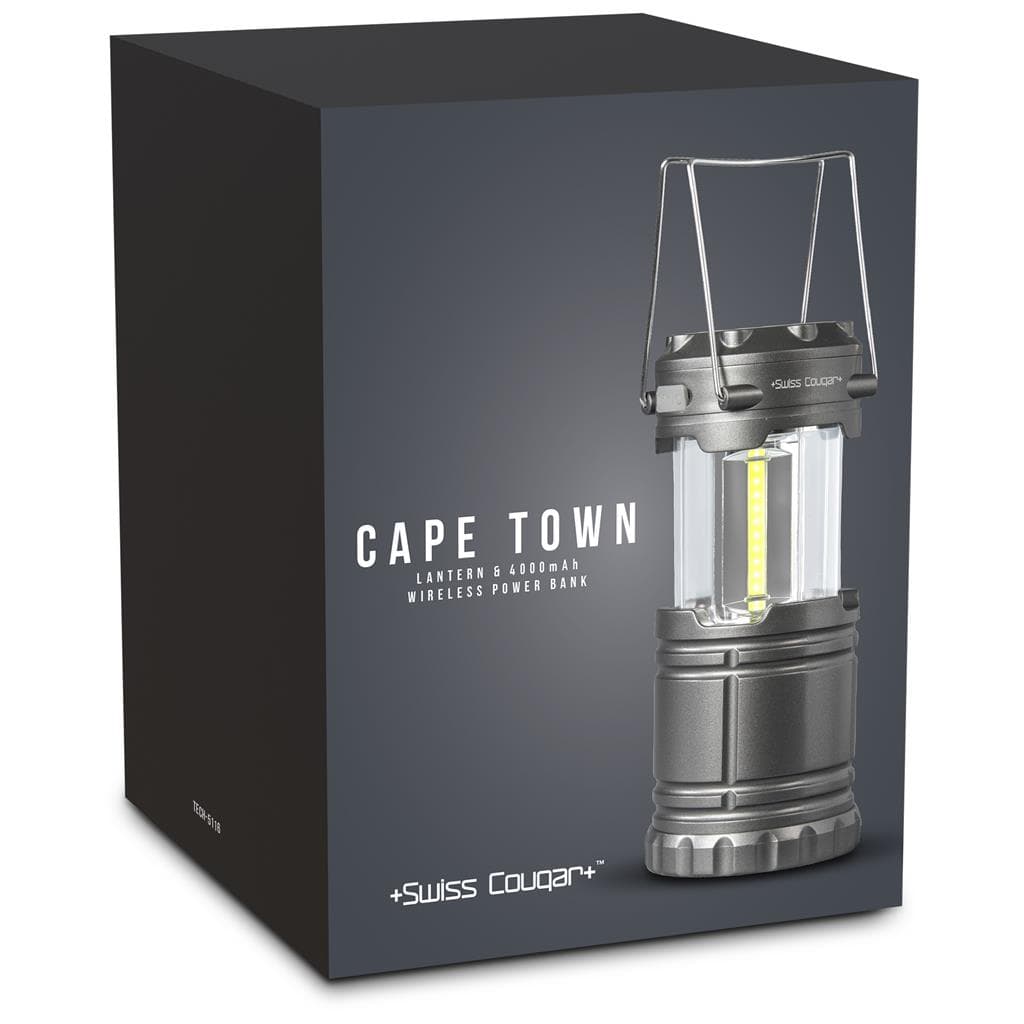 Swiss Cougar Cape Town Lantern & Wireless Charging Power Bank - 4 000mAh