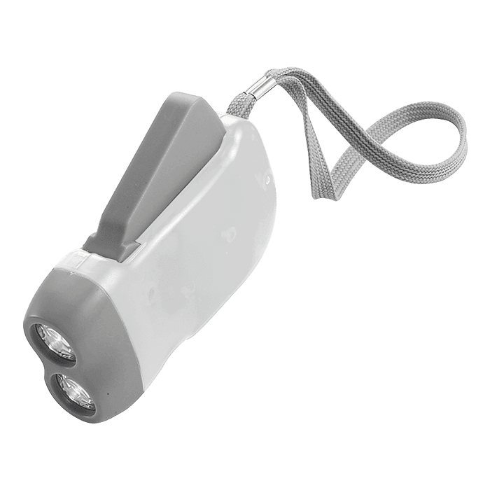 Dynamo Torch with 2 LED Lights