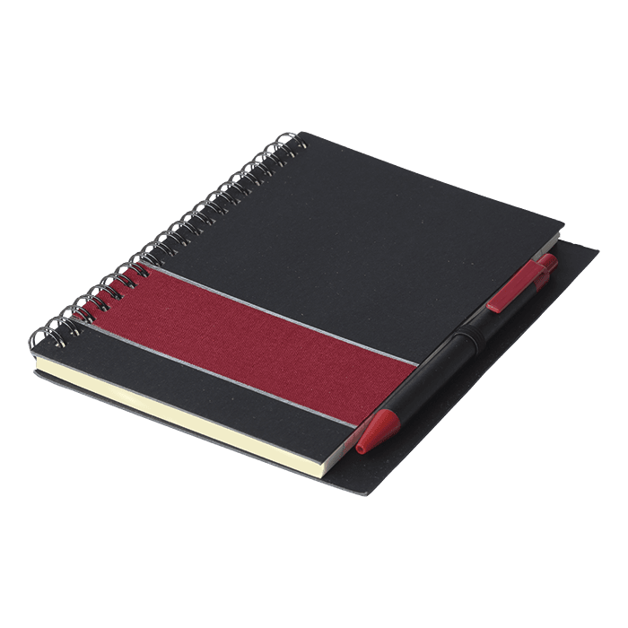 Coloured Stripe Notebook with Pen