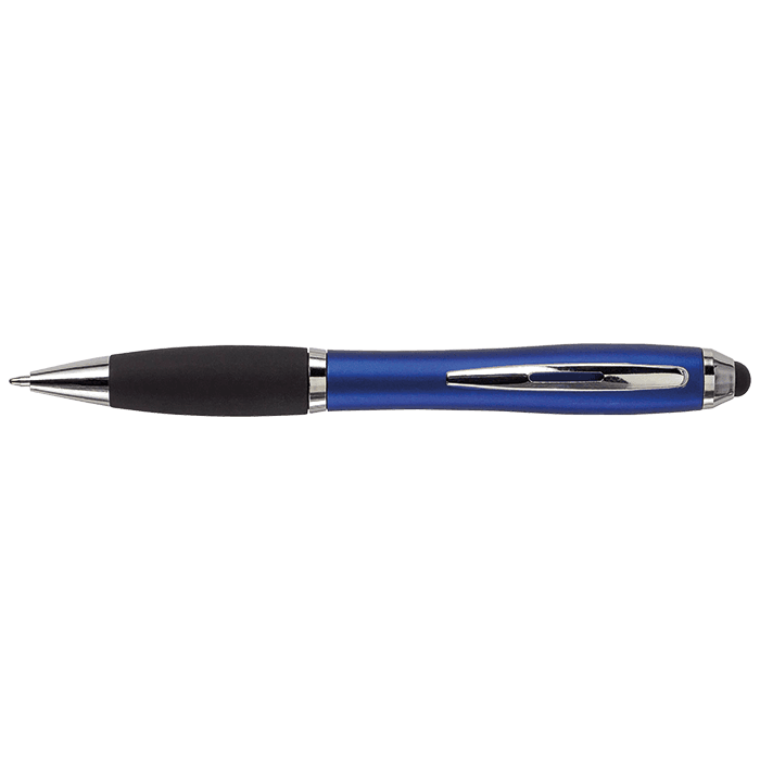 Ballpoint with Rubber Grip and Stylus