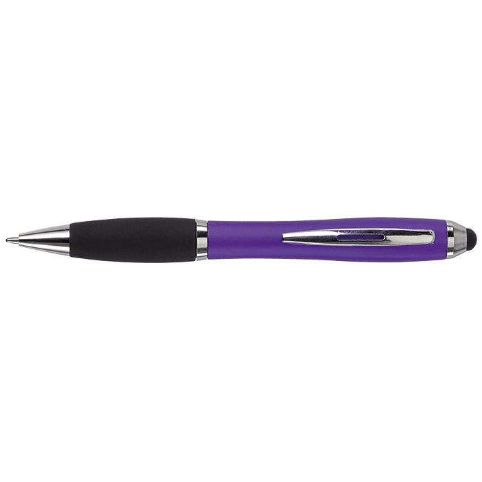 Ballpoint with Rubber Grip and Stylus