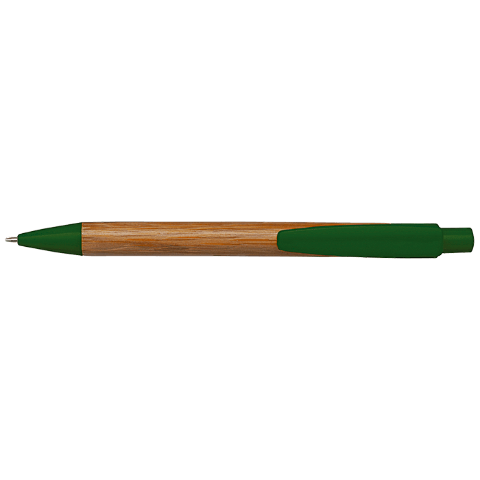 Bamboo Ballpoint Pen with Plastic Trims