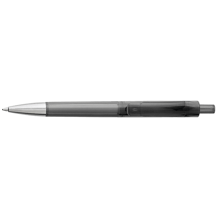 Ballpoint Pen With Transparent Coloured Barrel