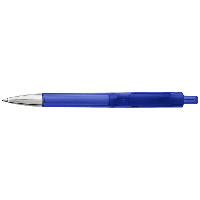 Ballpoint Pen With Transparent Coloured Barrel