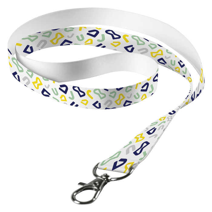 Sublimated Lanyard Single Side Sub with Lobster Ring