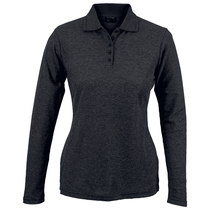 175g Pique Knit Long Sleeve Golfer Ladies