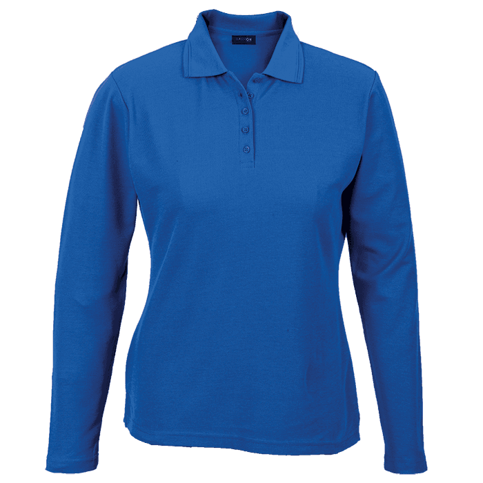 175g Pique Knit Long Sleeve Golfer Ladies