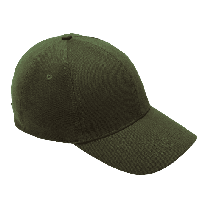 6 Panel Brushed Cotton Cap