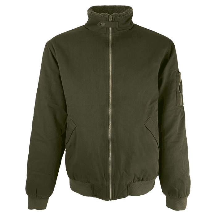 Cotton Bomber Sherpa-lined Jacket Mens