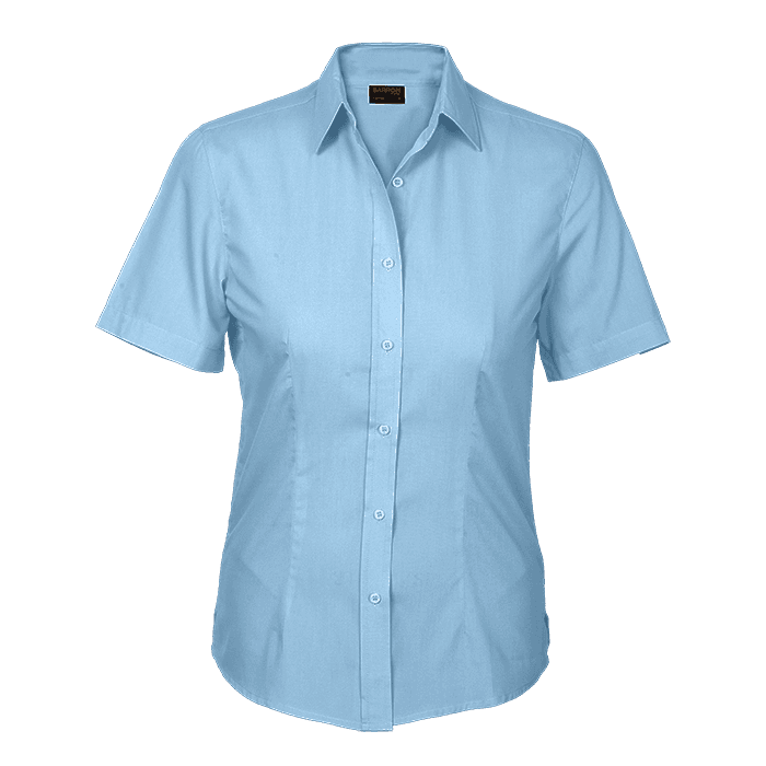 Basic Poly Cotton Blouse Short Sleeve Ladies