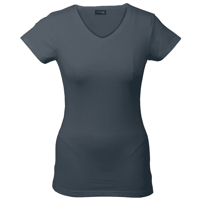 170g Slim Fit V-Neck T-Shirt Ladies