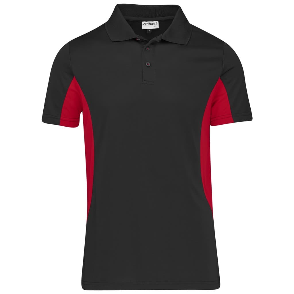 Kids Championship Golf Shirt - Black Red
