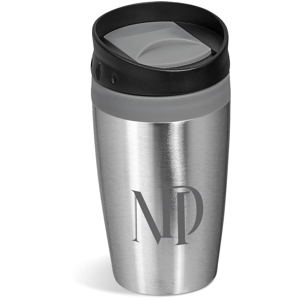Altitude Vienna Stainless Steel & Plastic Double-Wall Tumbler - 300ml - Grey