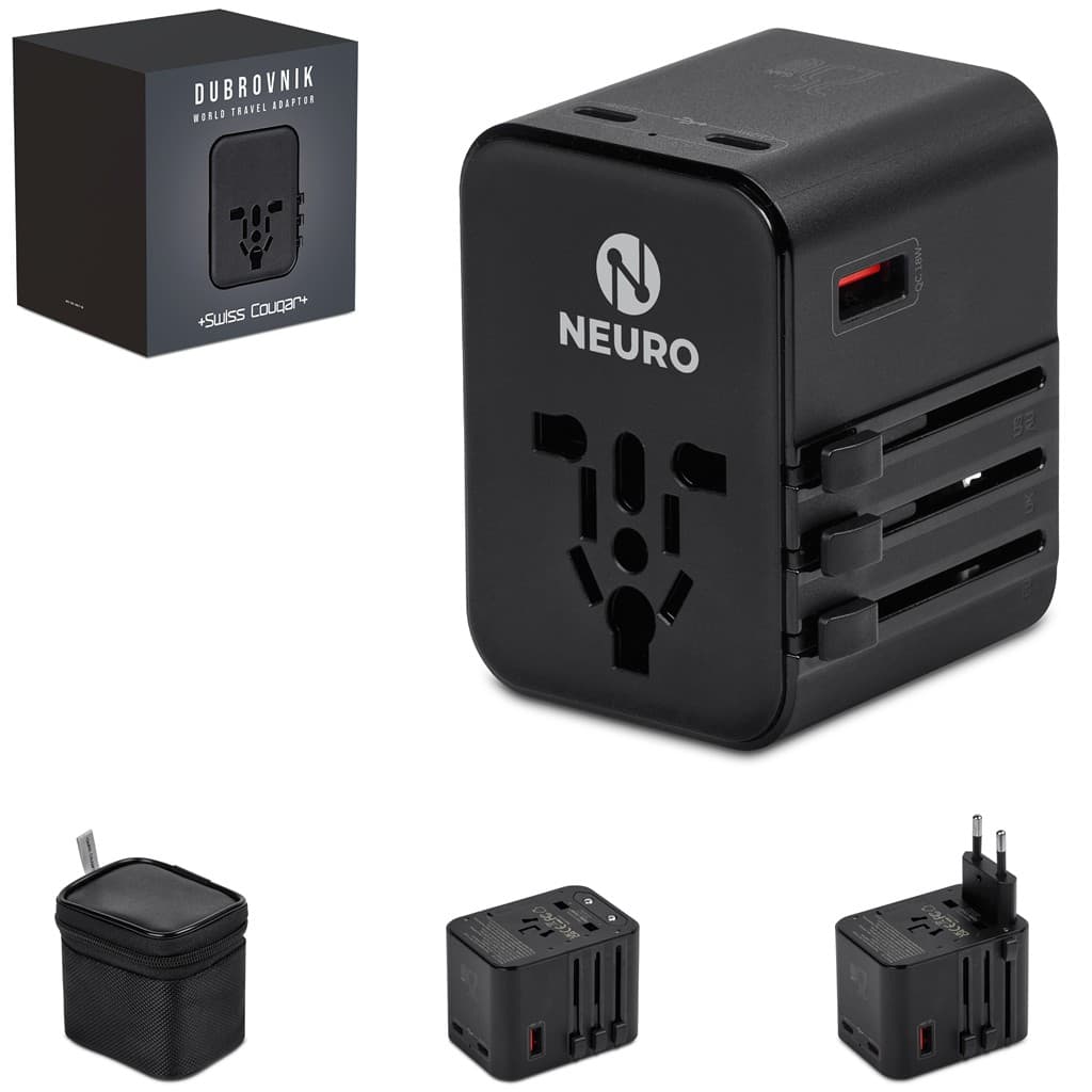 Swiss Cougar Dubrovnik World Travel Adaptor