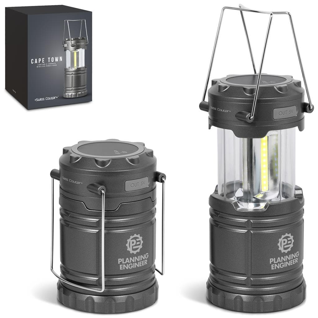 Swiss Cougar Cape Town Lantern & Wireless Charging Power Bank - 4 000mAh