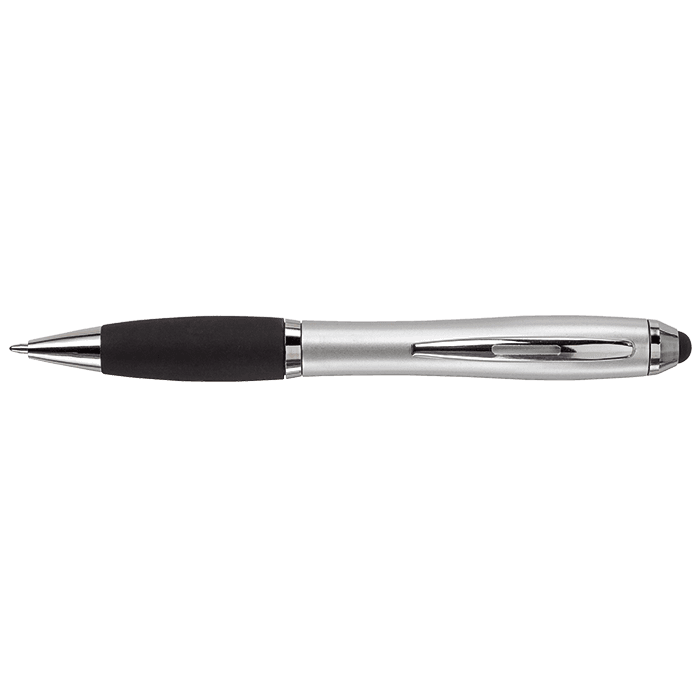 Ballpoint with Rubber Grip and Stylus