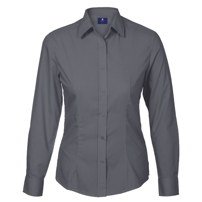 Basic Poly Cotton Blouse Long Sleeve Ladies